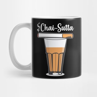 Chai Sutta Chai Tea Glass Hindi Quote Slogan Mug